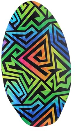 Pegciuho Kids Skimboard Kinder Surfboard aus Holz Wassersport Brett, Mädchen, Leichtes Spielwasser-Sandbrett mit Gebogener Form und Glänzender Oberfläche Sandboard für Flache Gewässer Wasser Ski, b