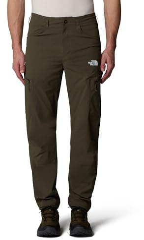 THE NORTH FACE - Herrarnas Exploration Regular Tapered Byxor - Lätta, Snabbtorkande, Vattenavvisande Vandringsbyxor, New Taupe Green - 46