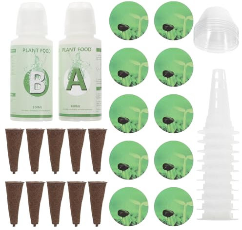 YARNOW Set Kit Coltivazione Fuori Cestini per Piante, Coperture di umidità Trasparenti, Spugna Assorbente Riutilizzabile per Coltivazione Indoor e Giardino