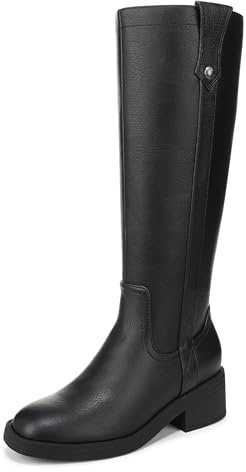 Blowfish Malibu Women's Nomads Knee High Boot, Black Faux Leather, Medium Fit, UK 5