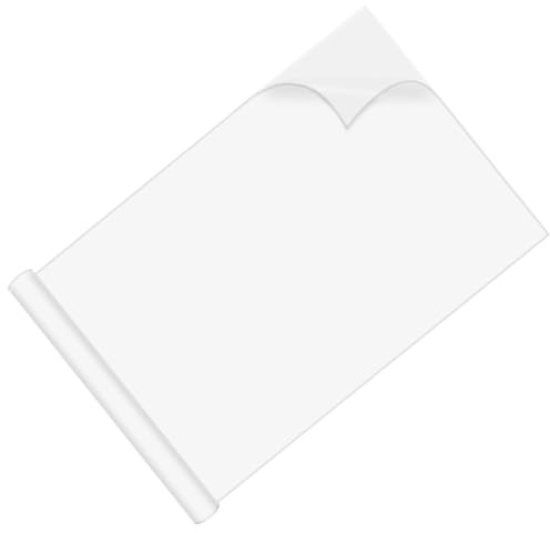 Cabilock Rollo de Pizarra Blanca Autoadhesiva Portátil 45 CM X 2 M Papel para Borrado Seco Adhesivo para Pared de Oficina y Hogar Reutilizable y Resistente para Reuniones y Notas