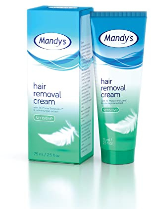 Mandy's Hair Removal Cream Sensitive 75ml –Depilatory Cream for Sensitive and Intimate areas