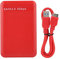 Qiilu Disco duro externo de 1 TB Disco duro externo ABS 2.5 pulgadas Usb3.0 Sata3.0 Alta velocidad 6Gbps Caja de disco duro móvil soporta 6 TB Uasp Aceleración (negro) (rojo)