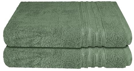 Schiesser Duschtuchset Milano - 2-teilig - 70 x 140 cm - Dunkelgrün