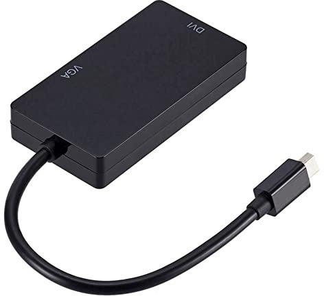 Niniang Mini DP till -VGA-kompatibel DVI tre-i-ett HD Mini DP till -VGA-kompatibel DVI-omvandlare