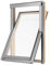 BAUBAY Ventana de techo de madera de 78 x 140 cm, con doble acristalamiento, incluye marco para tejas, nivel de ladrillo, cola de castor (hasta 50 m + juego de aislamiento y conexión) + marco aislante