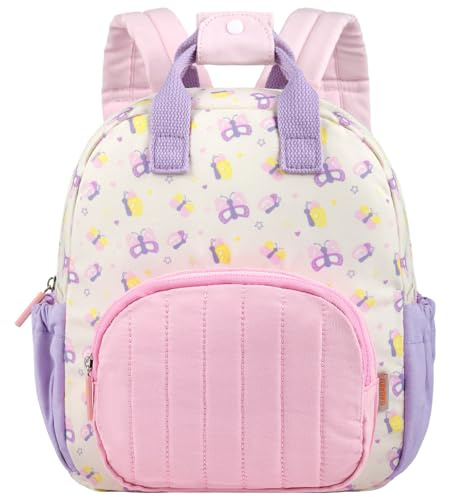 GAGAKU Toddler Backpack for Girls 2-5 years Kids Mini Backpacks Cartoon Breathable Comfortable Preschool Daypack for School Travel Lightwieght Bag - Butterfly