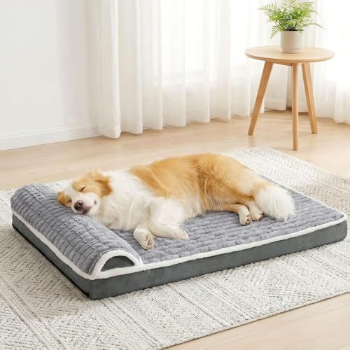 Jolibean Panier Chien Grande Taille Orthopédique, 106x71 cm