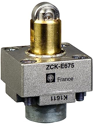 Schneider Electric ZCKE67 Métal Tête D'interrupteur de Position ZCKE, Poussoir à Galet Renforcé en Acier