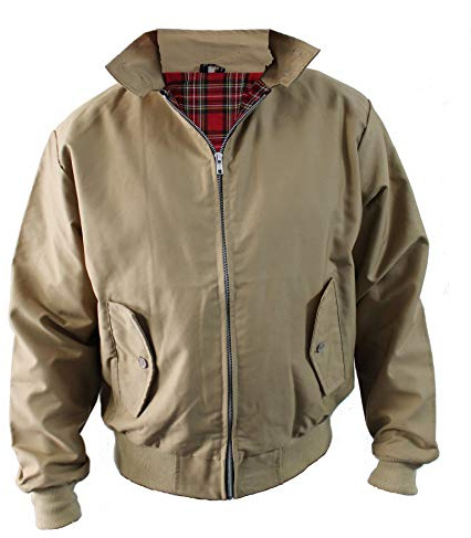 Skytex UK Harrington, giacca classica, stile retrò, disponibile in 10 colori, taglie XS-8XL talpa XL