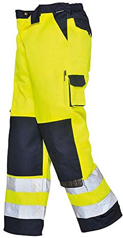 Portwest Homme TX51 Pantalon de protection Lyon, Gelb/Marine, L EU