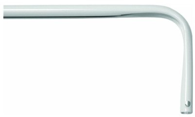 Levolor A7004213283 Heavy Duty Curtain Rod, 26-to-45-Inch Width, White