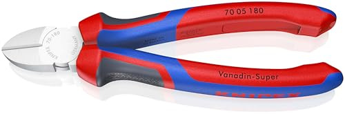 KNIPEX Seitenschneider verchromt mit Comfort-Griffen 180 mm, 70 05 180