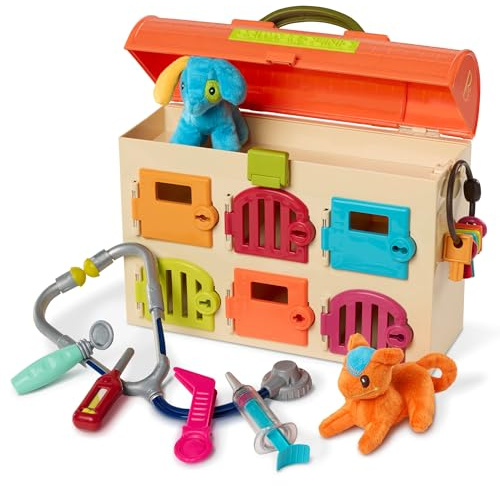 B. toys - Clínica Critter - Set de Veterinario de Juguete para niños - Set de Cuidado de Mascotas - Juego de Juguete - Clínica Veterinaria - 2 años +