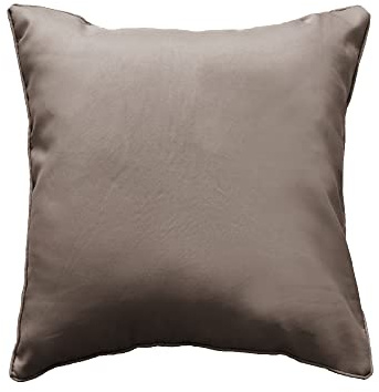 Douceur d'Intérieur 1601059 Coussin en Polyester-Fibre Taupe 40 x 40 cm
