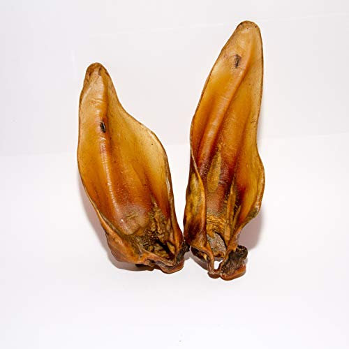 Warnick´s Tierfutterservice Hundesnack – Premium Rinderohren mit Muschel – 100 Stück – XXL Kausnack für Hunde – fettarm, schonend getrocknet – natürliche Zahnpflege ohne Zusätze - Vorratspaket