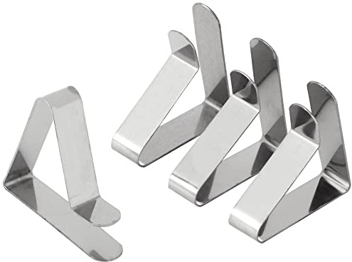 Gastromax Pack of 4 Tablecloth Clips - Stainless Steel