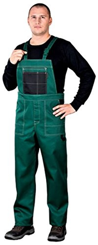 REIS MMSNB_56 Multi Master Schutzlatzhose | Latzhose Herren, Arbeitslatzhosen Männer | Grün-Schwarz | 56 Größe