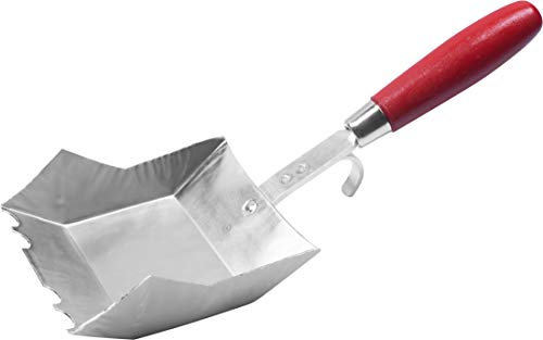 Connex Kalksandstein-Klebekelle 115 mm, Halbrundzahnung, Holzgriff, 1 Stück, COX785074 Rot