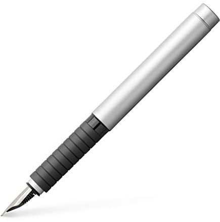 FABER-CASTELL 148522 - Füllfederhalter Basic Metall matt, Feder EF, silber