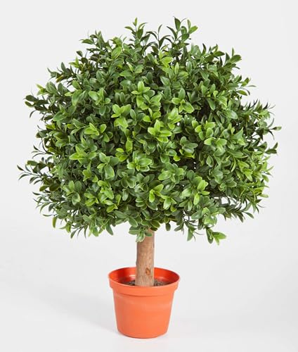 artplants.de Konstgjord buxbomskula Tom på stam, 430 blad, 45 cm, Ø 30 cm