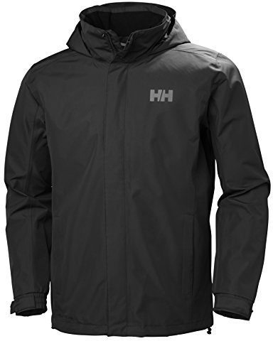 Helly Hansen Herren Standard Dubliner wasserdicht winddicht atmungsaktiv Regenjacke, 990 Schwarz, XL