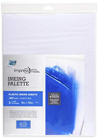 Grafix Impress Print Media Inking Palette, 9 x 12 Inches, 25 Sheets