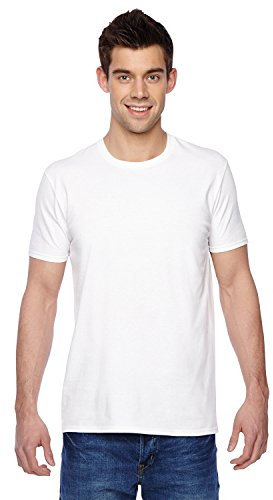 Fruit of the Loom Men's Super Premium Short Sleeve T-Shirt, White, Medium