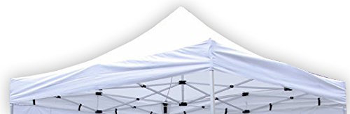 Nexos Ersatzdach für Profi Falt-Pavillon 3x3m - Dachplane 270g/m² 300D PVC-Coating versiegelte Nähte wasserdicht – Farbe: weiß