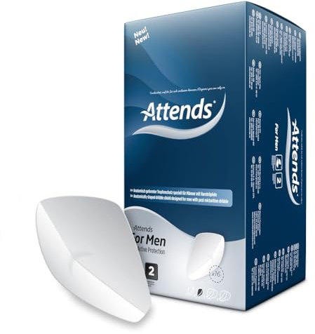 Attends 201794 Inkontinenzeinlage für Herren, Stufe 2 (16er-Pack)