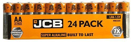 JCB, AA / LR6 Super Alkaline Batteries (Pack of 24)