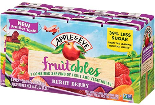Apple & Eve Fruitables Fruit and Vegetable, Berry ,6.75 fl oz (8 count)