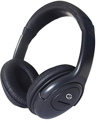 Computer Gear Headset, mikrofon med klämma, volymkontroll, justerbart huvudband, öronkuddar i läder