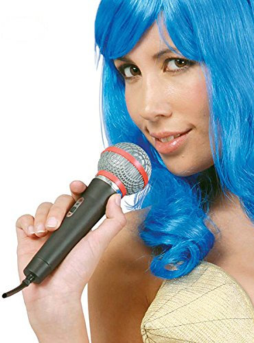 FIESTAS GUIRCA Microfono Finto in plastica cm 20 per Travestimento cantante