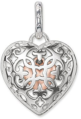 Thomas Sabo Damen Anhänger Medallion Herz 925 Sterling Silber PE704-415-12