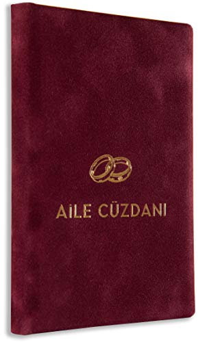 Stammbuch Aile Cüzdani Skrift Bordeaux Stammbuch der Familie Familienstammbuch Hochzeit