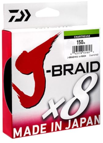 Daiwa J-Braid X8 Chartreuse 0.20mm 13.0kg 150m