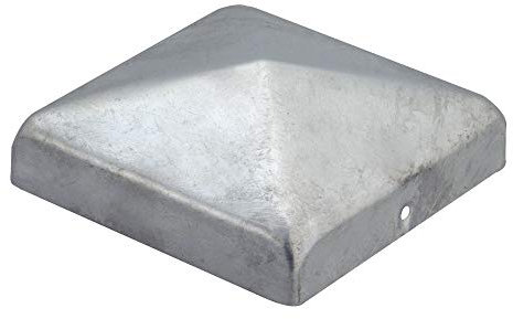 Alberts 216689 Capuchon pour poteau en bois | forme plate | galvanisé à chaud | 100 x 100 mm
