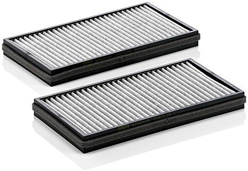 MANN-FILTER CUK 3124-2 Innenraumfilter/Kabinenluftfilter - Pollenfilter mit Aktivkohle - (2er Set) für Pkw + Transporter