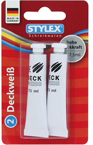 Stylex 25024 - Tube, 2 Stück, je 7.5 ml, deckweiß