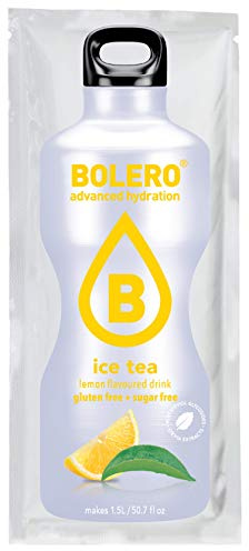 Bolero Bevanda Istantanea Senza Zucchero, Gusto Tè Al Limone - Confezione da 12 x 8 gr - Totale: 96 gr