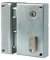 Vachette Serrure en Applique Verticale à fouillot Gauche, pour Grilles et Portails - 67237/SC G - Carré de 7 mm, Axe à 44 mm, Convient pour Une Utilisation extérieure, 2 Clés fournies, Zinguée Blanc