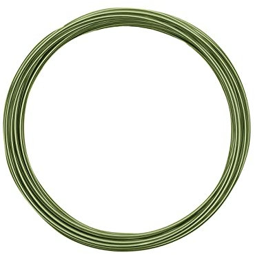Vaessen Creative 24241-008 Aludraht Schmuck, Biegsam, Aluminium, apfelgrün, 1,5 mm x 5 m