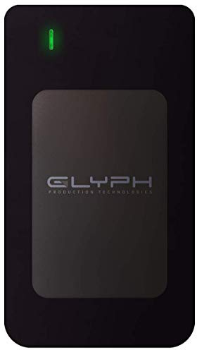 Glyph Production Technologies Atomraid SSD, USB C(3.1, Gen2), USB 3.0, Thunderbolt 3 (2 TB, Schwarz), AR2000BLK