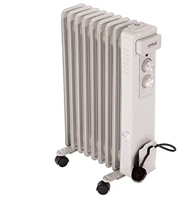 Oypla Electrical 2000W 9 Fin Portable Oil Filled Radiator Electric Heater
