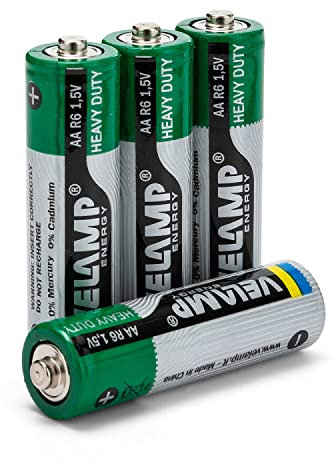 VELAMP R6 / 4BP Zinc Coal Battery Stylus R6 AA, 1.5V, Green