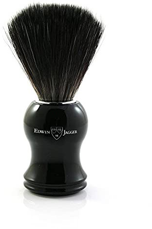 Edwin Jagger Rasierpinsel Dachs Schwarz Faser