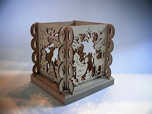 Värmeljushållare Sterntaler (L/H/T): 11,5 cm x 11,5 cm NY saga grimm motivljus båge ljusbåge ljusbåge trä malmberg tvålbelysning jul presenter jultomte ruprecht