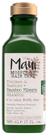 Maui Moisture Shampoo, Bambusfasern, (Thicken & Restore (Reparatur und Fülle)), 385 ml