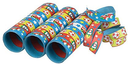 Amscan - 350233-3 Luftschlangen Raketen – Sterne – Luftballons – 14 mm x 4 m